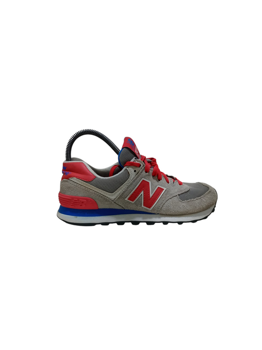 New Balance 574 'Light Grey Red'