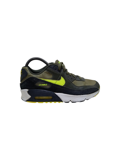 Nike Air Max 90 Leather GS 'Medium Olive Volt'