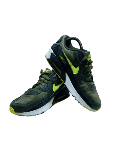 Nike Air Max 90 Leather GS 'Medium Olive Volt'