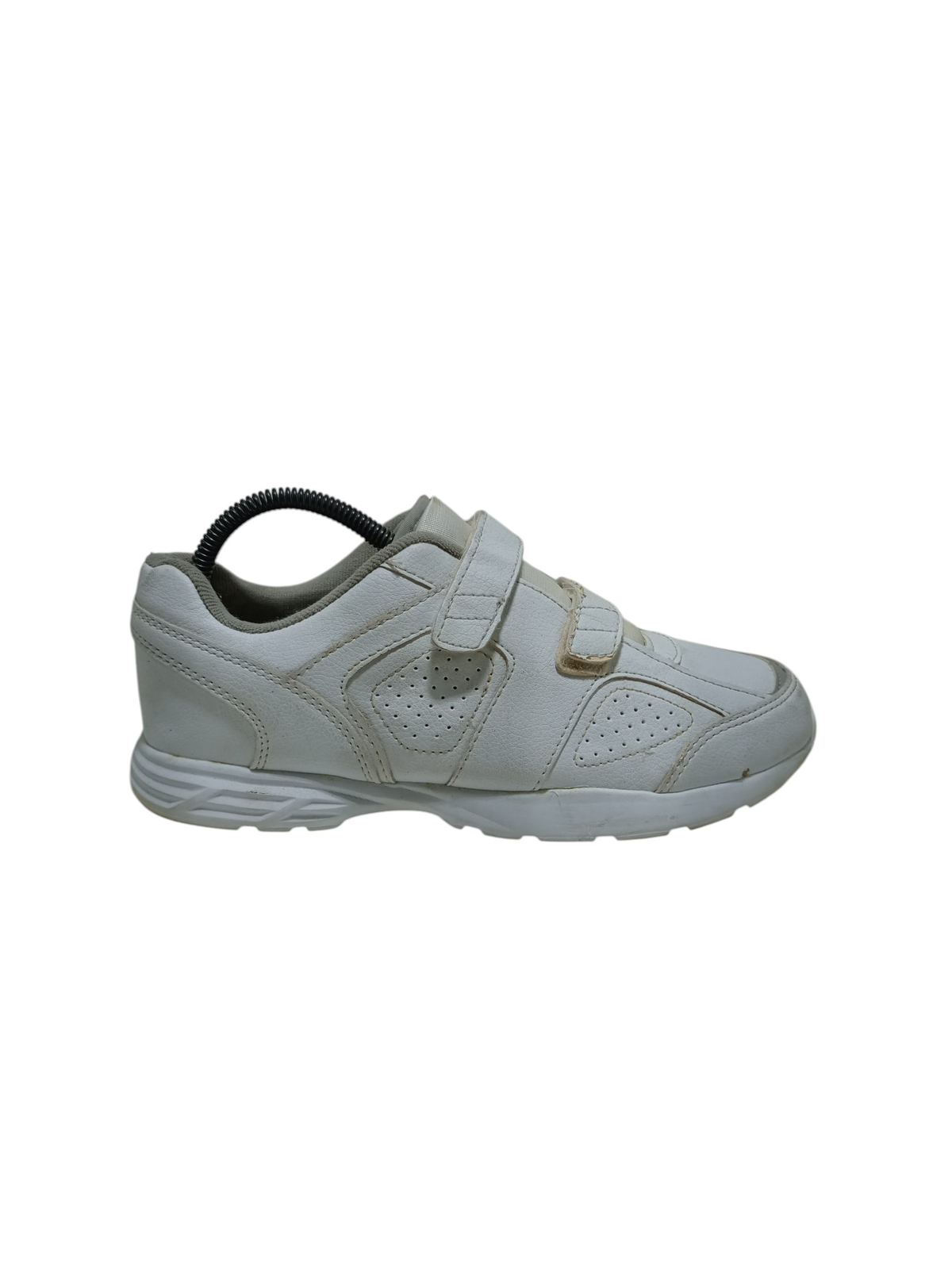 Athletic Works White Leather Shoes Strap