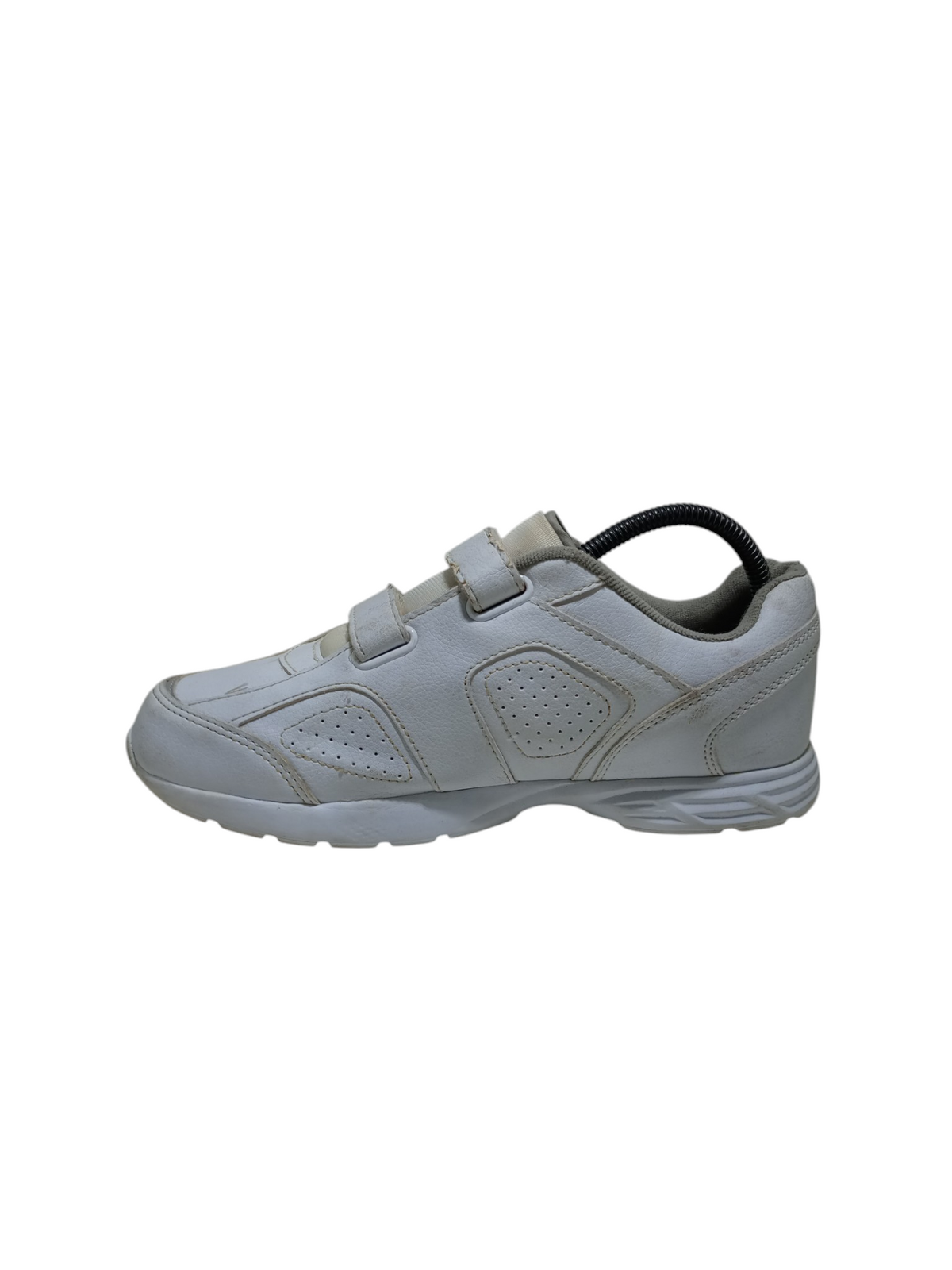 Athletic Works White Leather Shoes Strap