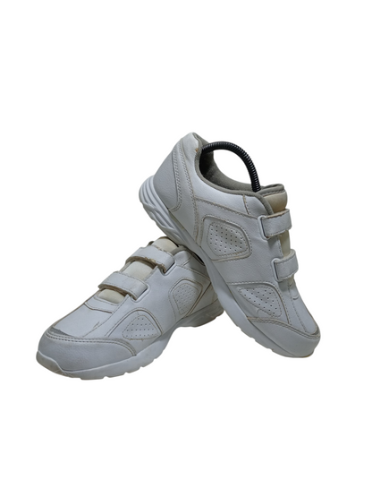 Athletic Works White Leather Shoes Strap