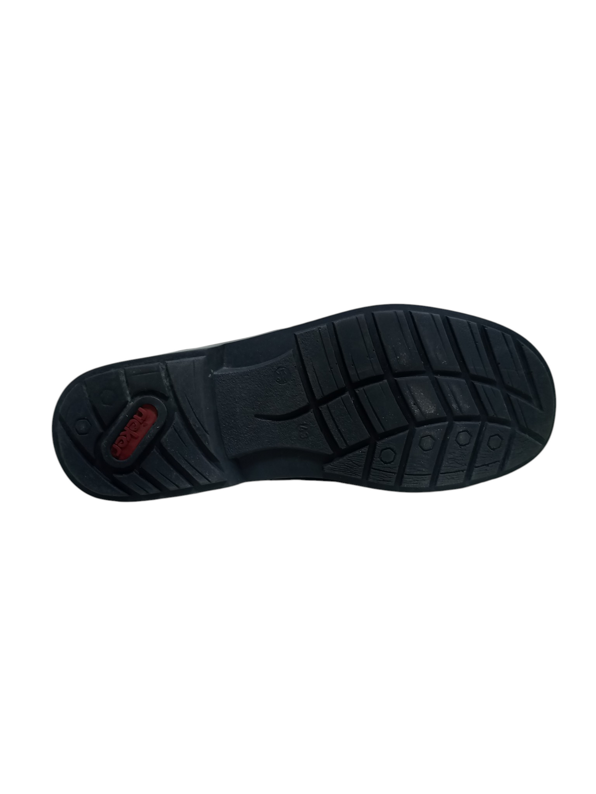 Rieker Black Leather Slip On