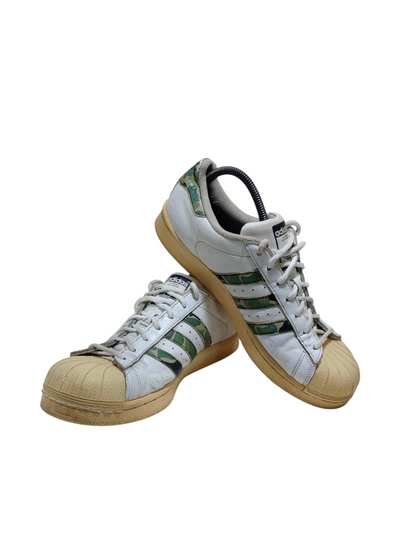 Adidas Superstar White and Camo