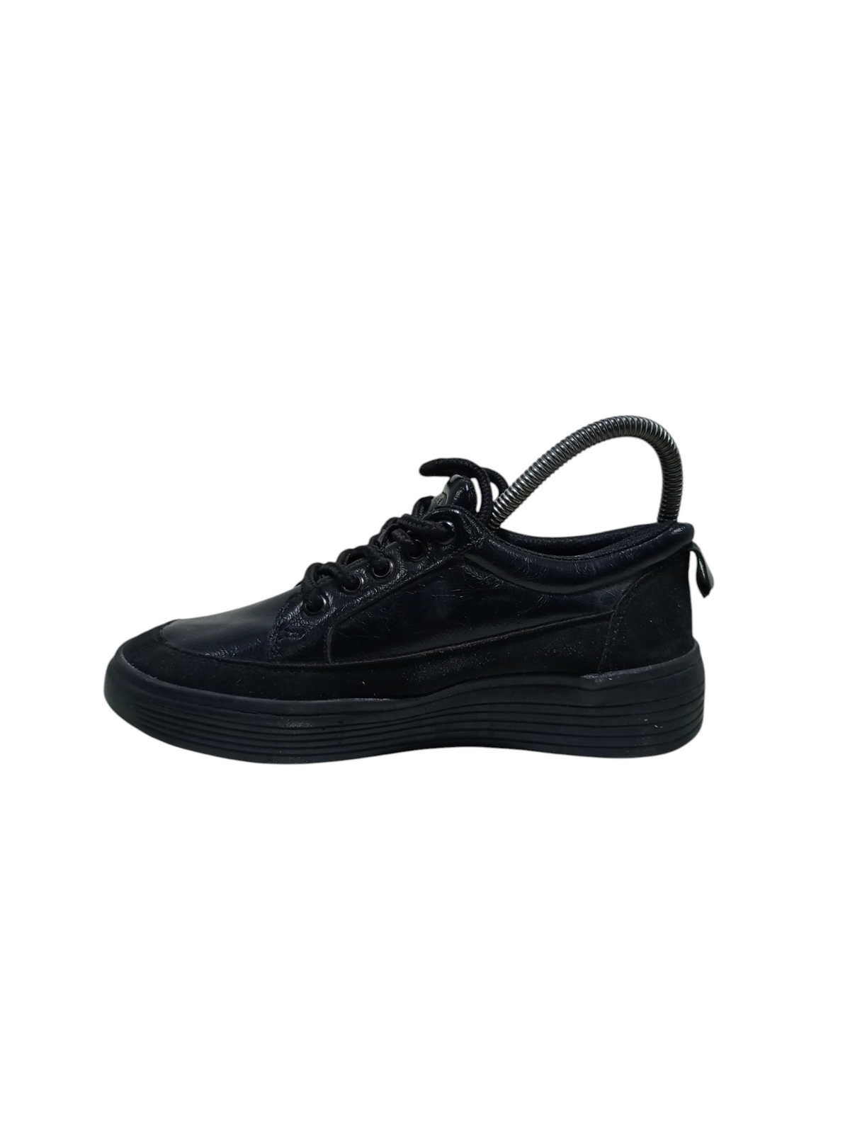 Black Leather Sneaker