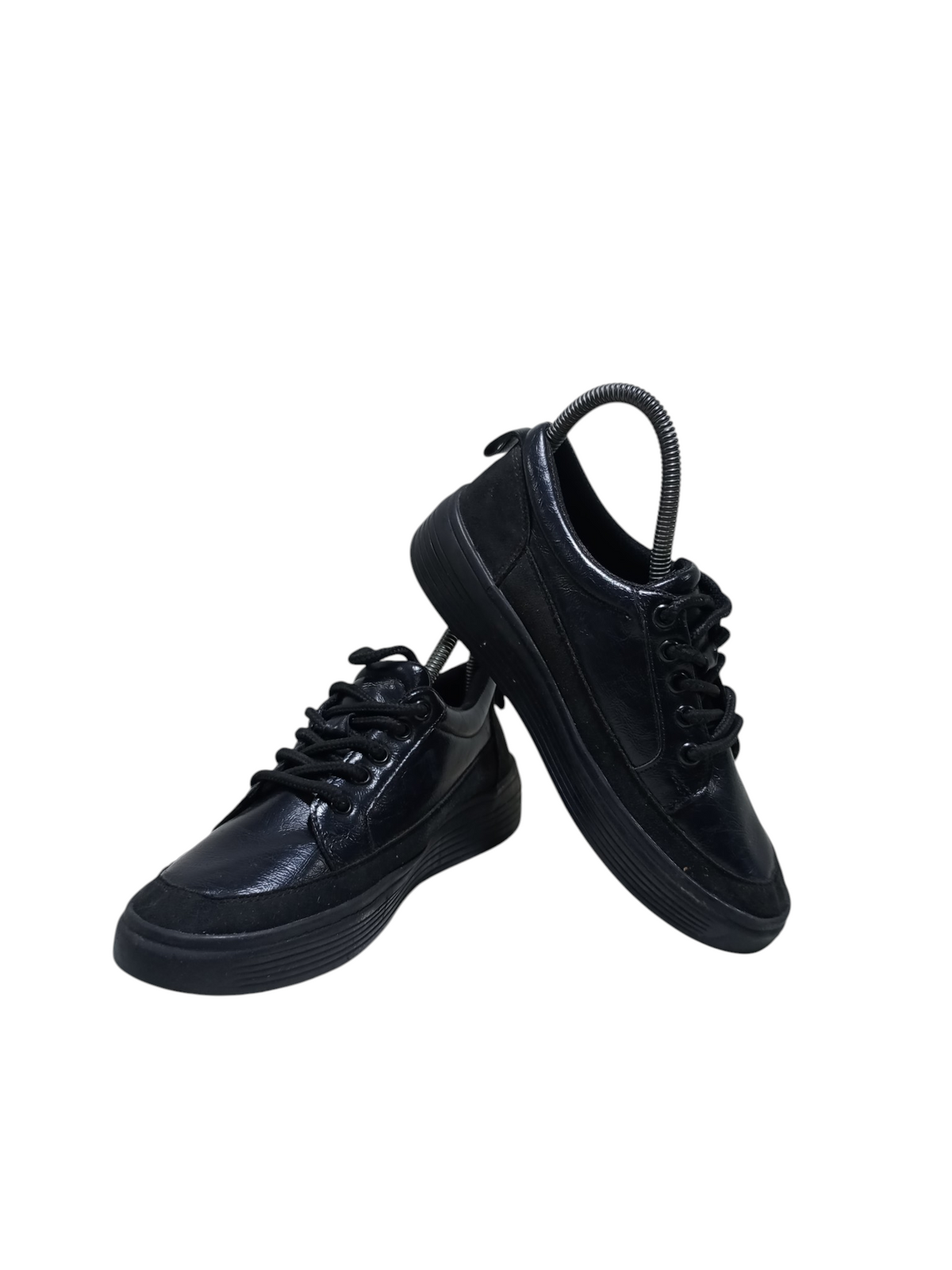 Black Leather Sneaker
