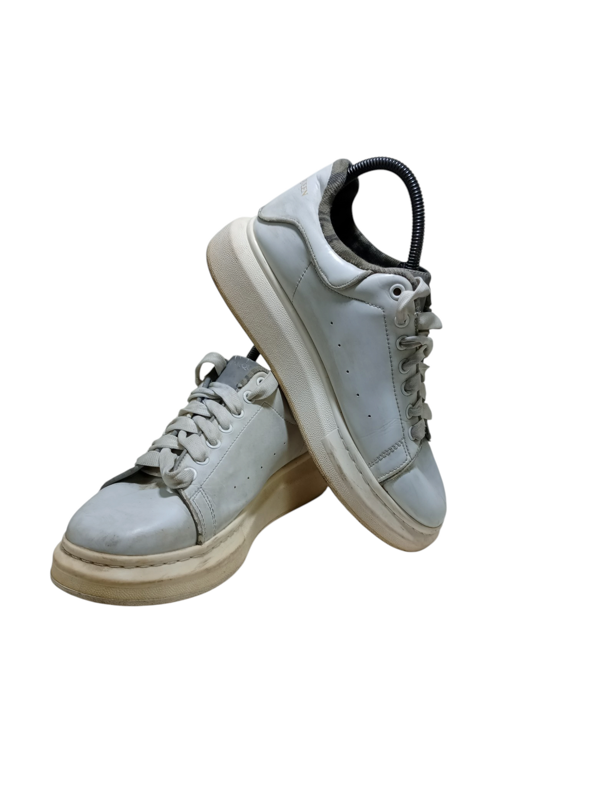 Alexander McQueen White Leather Shoes