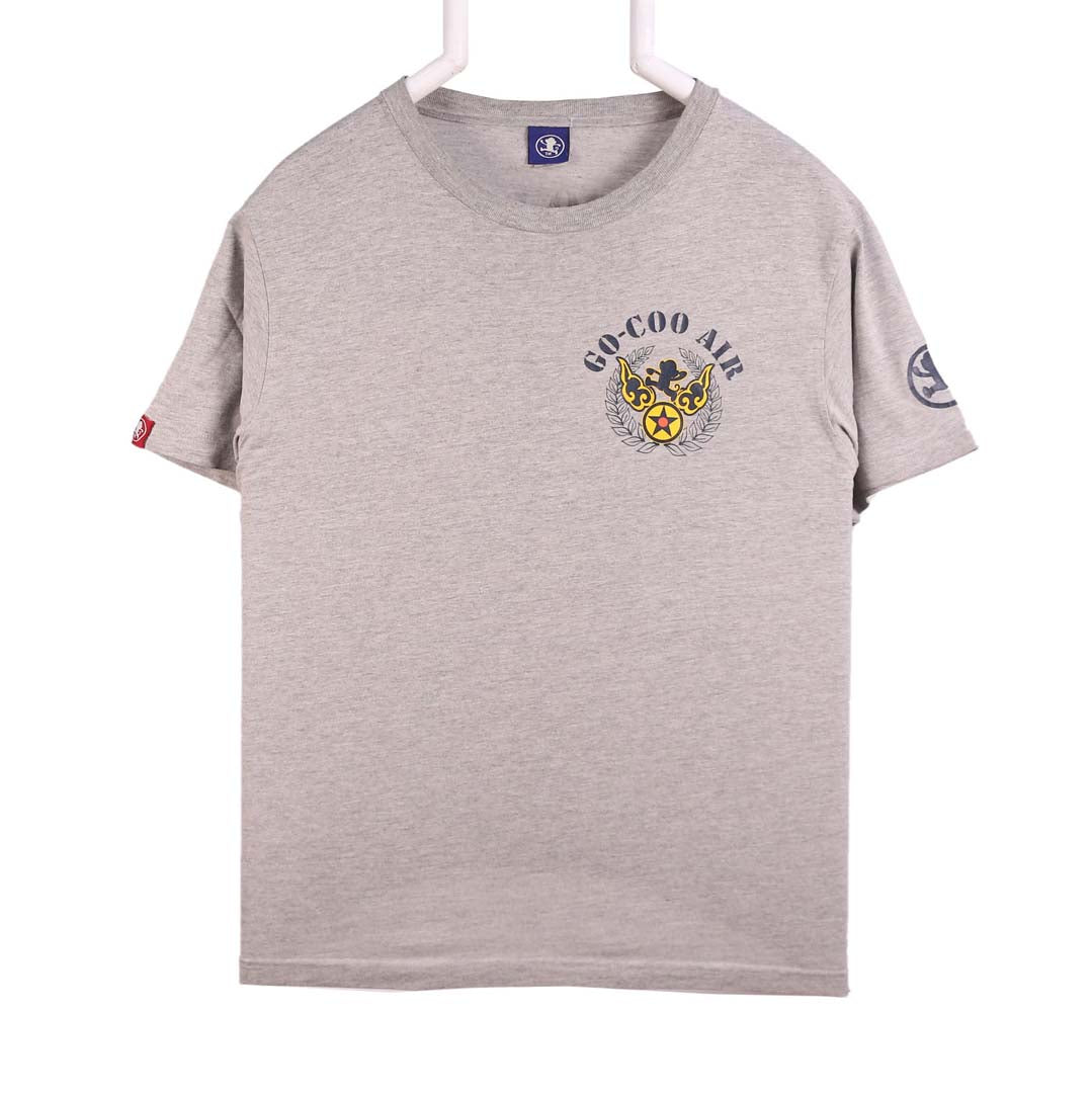 Go-Coo Air Grey R Neck T Shirt