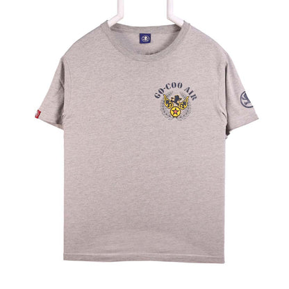 Go-Coo Air Grey R Neck T Shirt