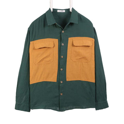 ChArmkp Green Brown Formal Shirt