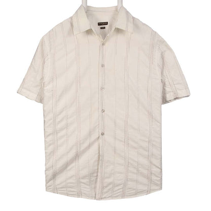 RIVER ISLAND WHITE SLIM HALF SLEEVE SHIRT