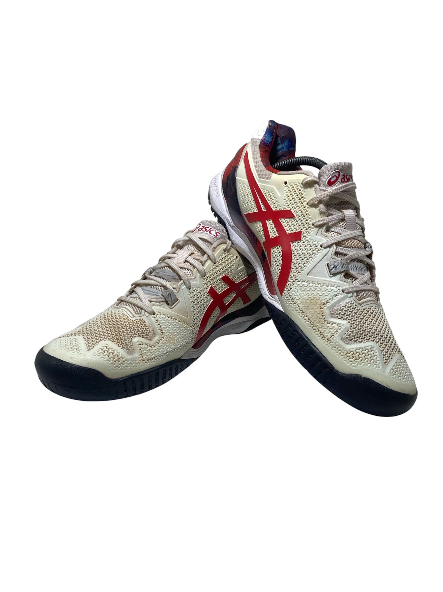 Asics Gel Resolution 8 LE Court Shoe 'White Classic Red'