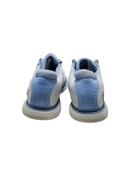 Stroll White Blue Golf Shoe