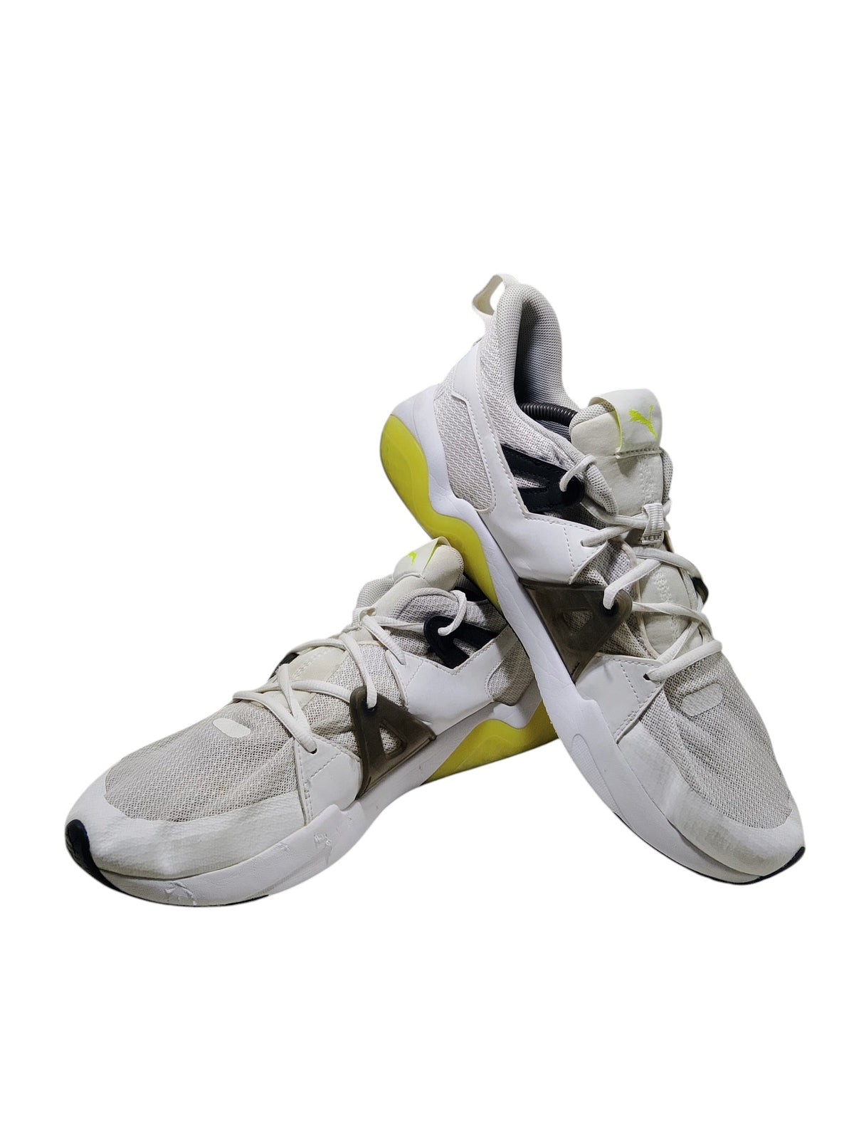 Puma White Yellow Running