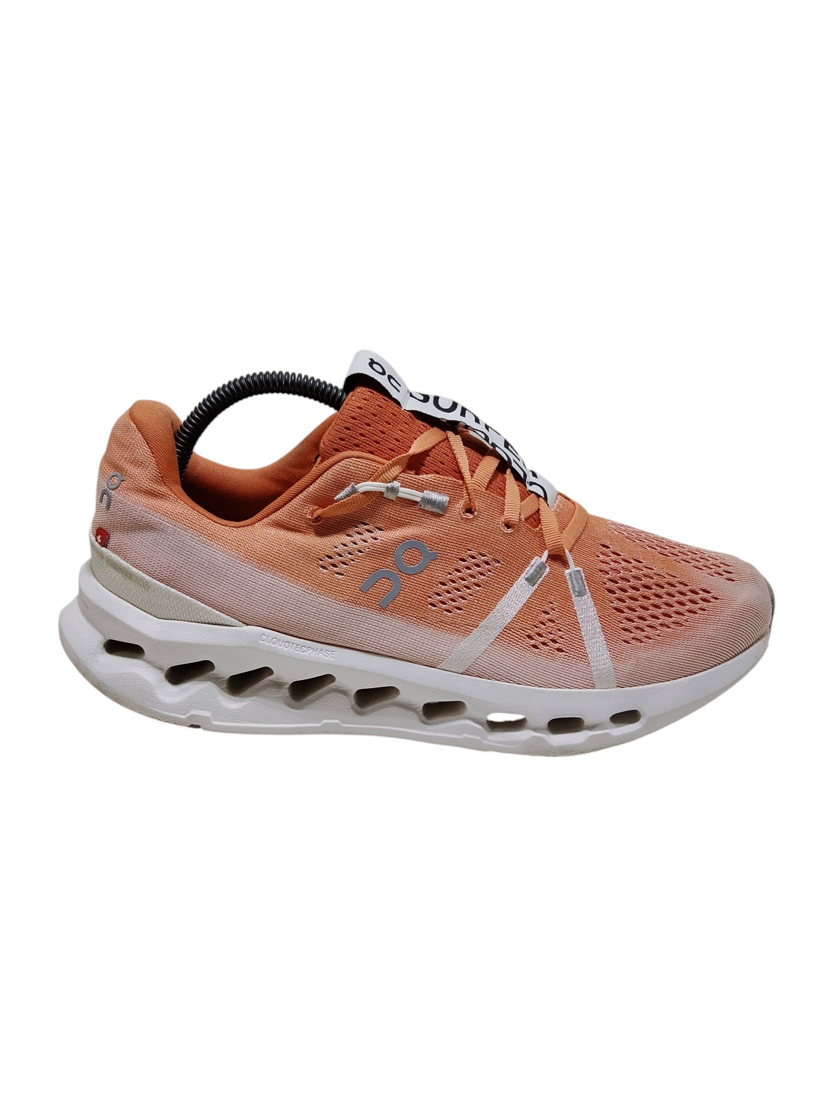 On Cloudsurfer Cushioned Flame/White