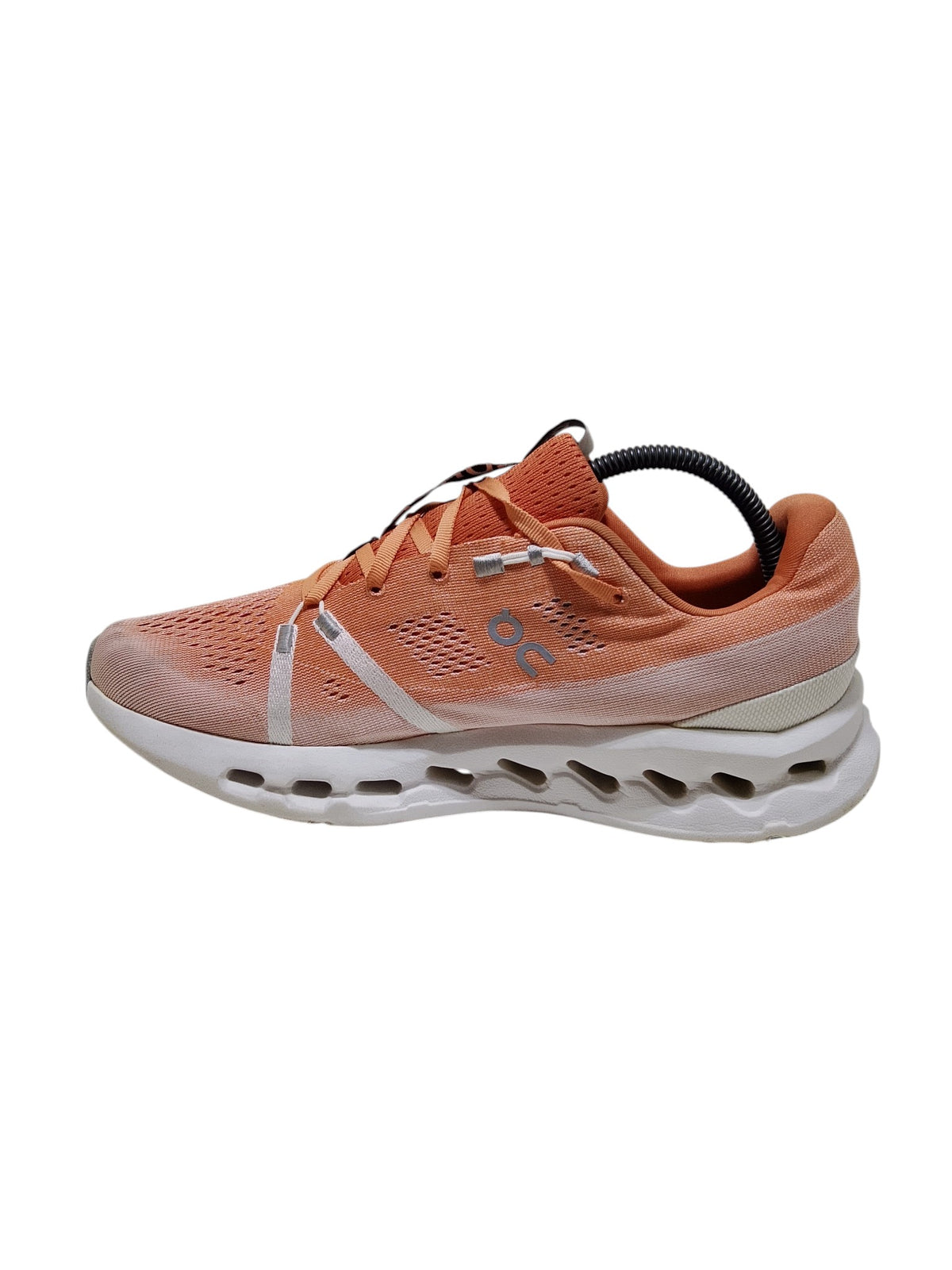 On Cloudsurfer Cushioned Flame/White