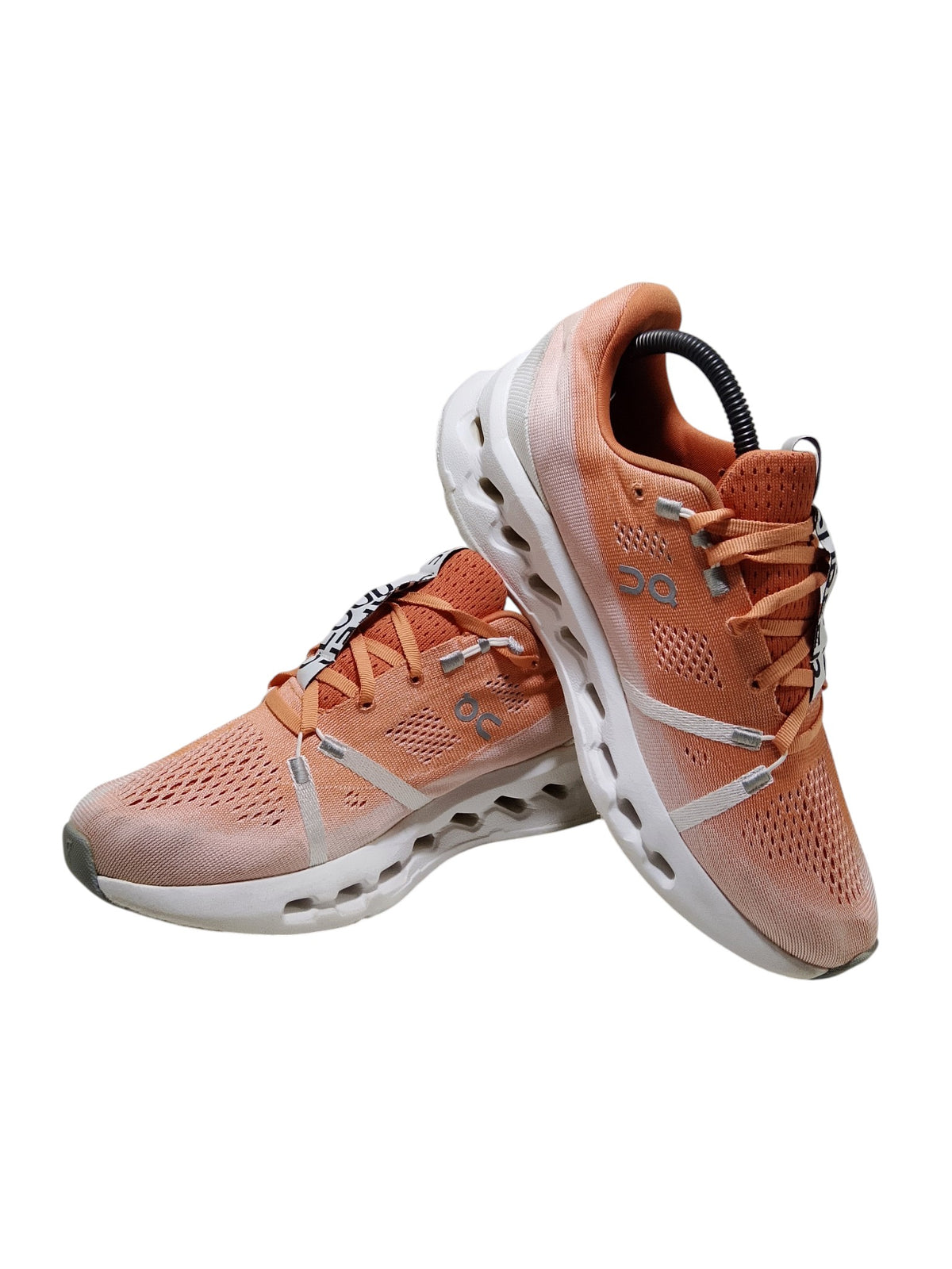 On Cloudsurfer Cushioned Flame/White