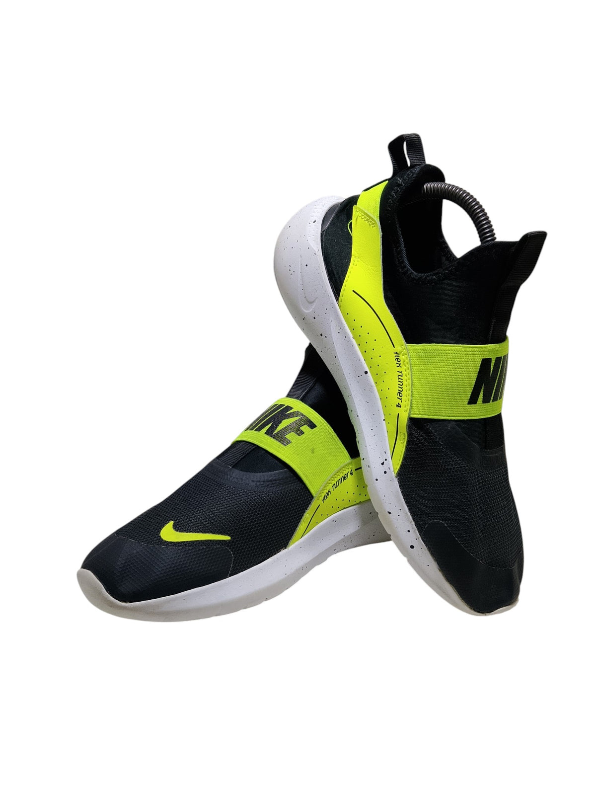 Nike Flex Runner 4 'Black Volt White' Slip On