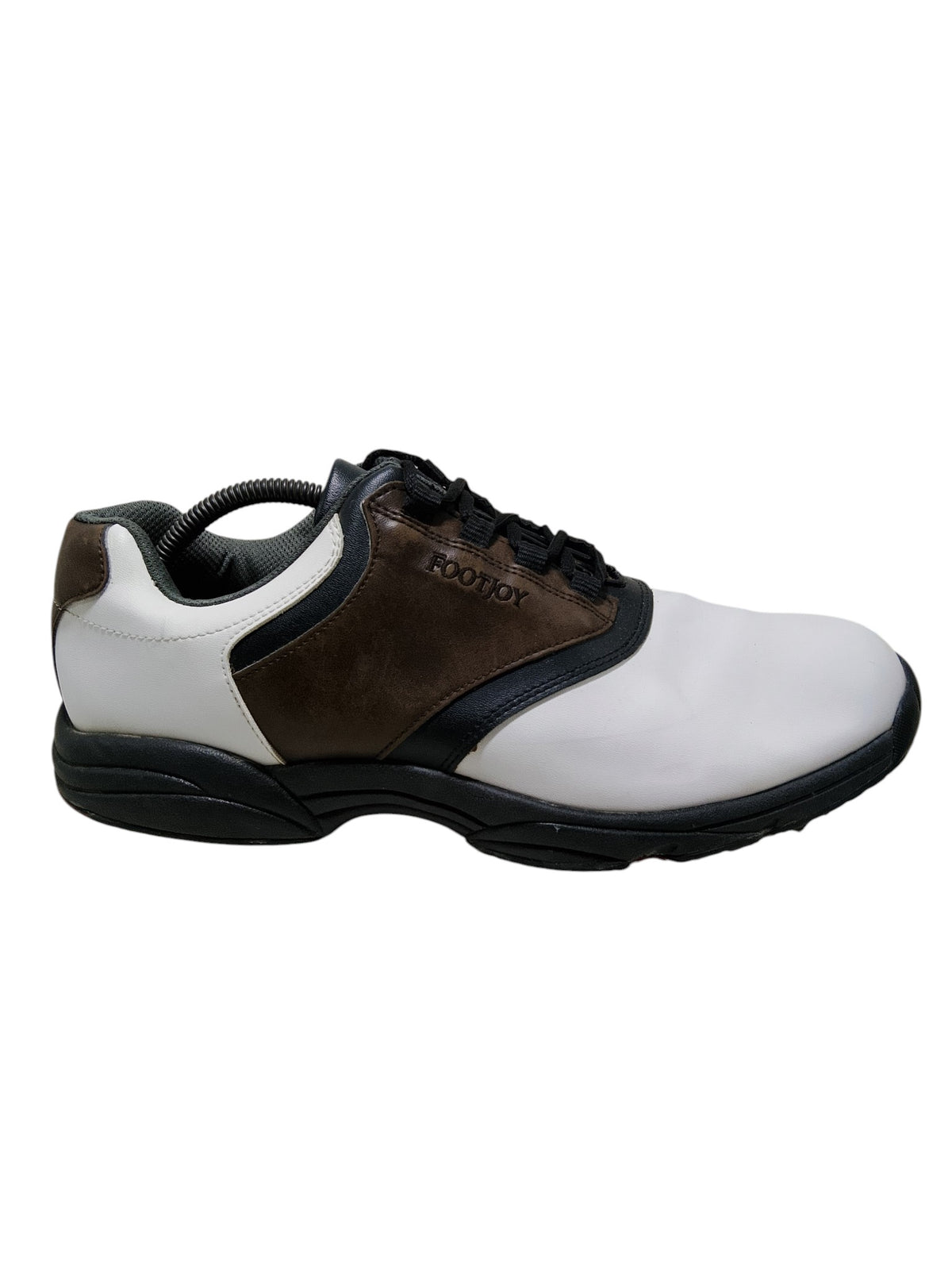 Footjoy Flex Zone White Brown Leather Golf