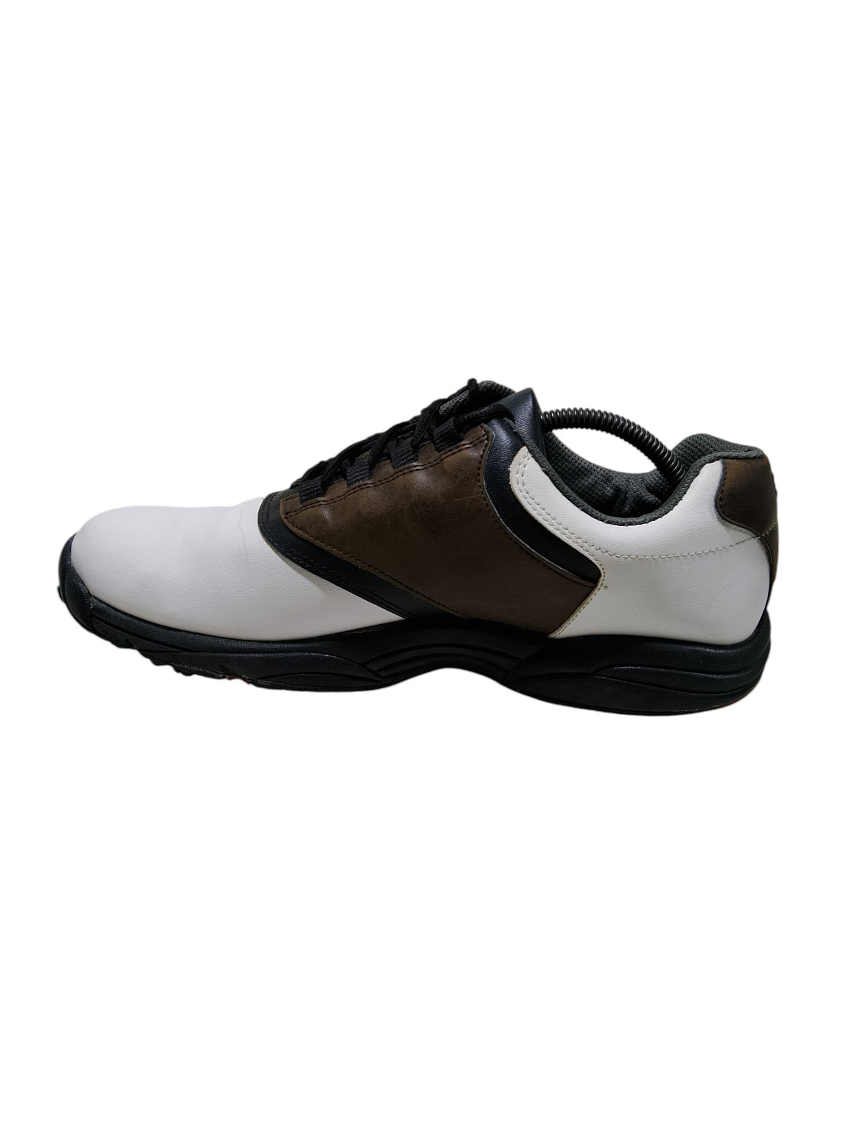 Footjoy Flex Zone White Brown Leather Golf