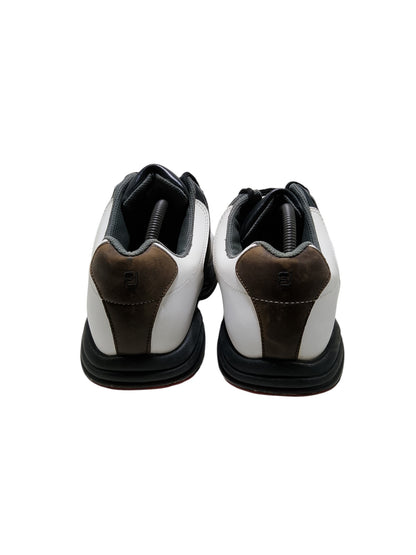 Footjoy Flex Zone White Brown Leather Golf