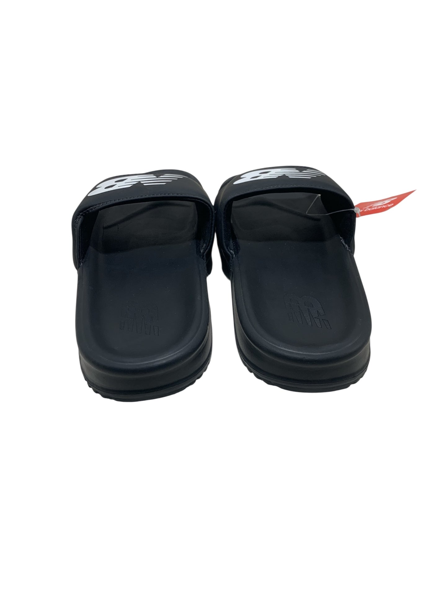 New Balance Black White Logo Premium Slide