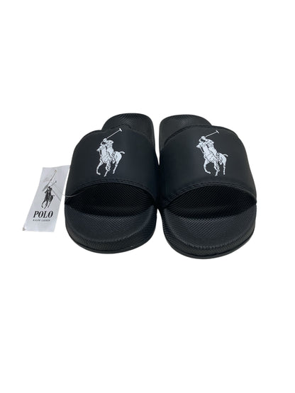 Polo Ralph Lauren White/Black Premium Slide