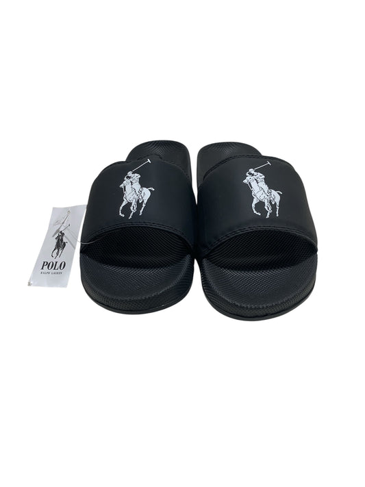 Polo Ralph Lauren White/Black Premium Slide