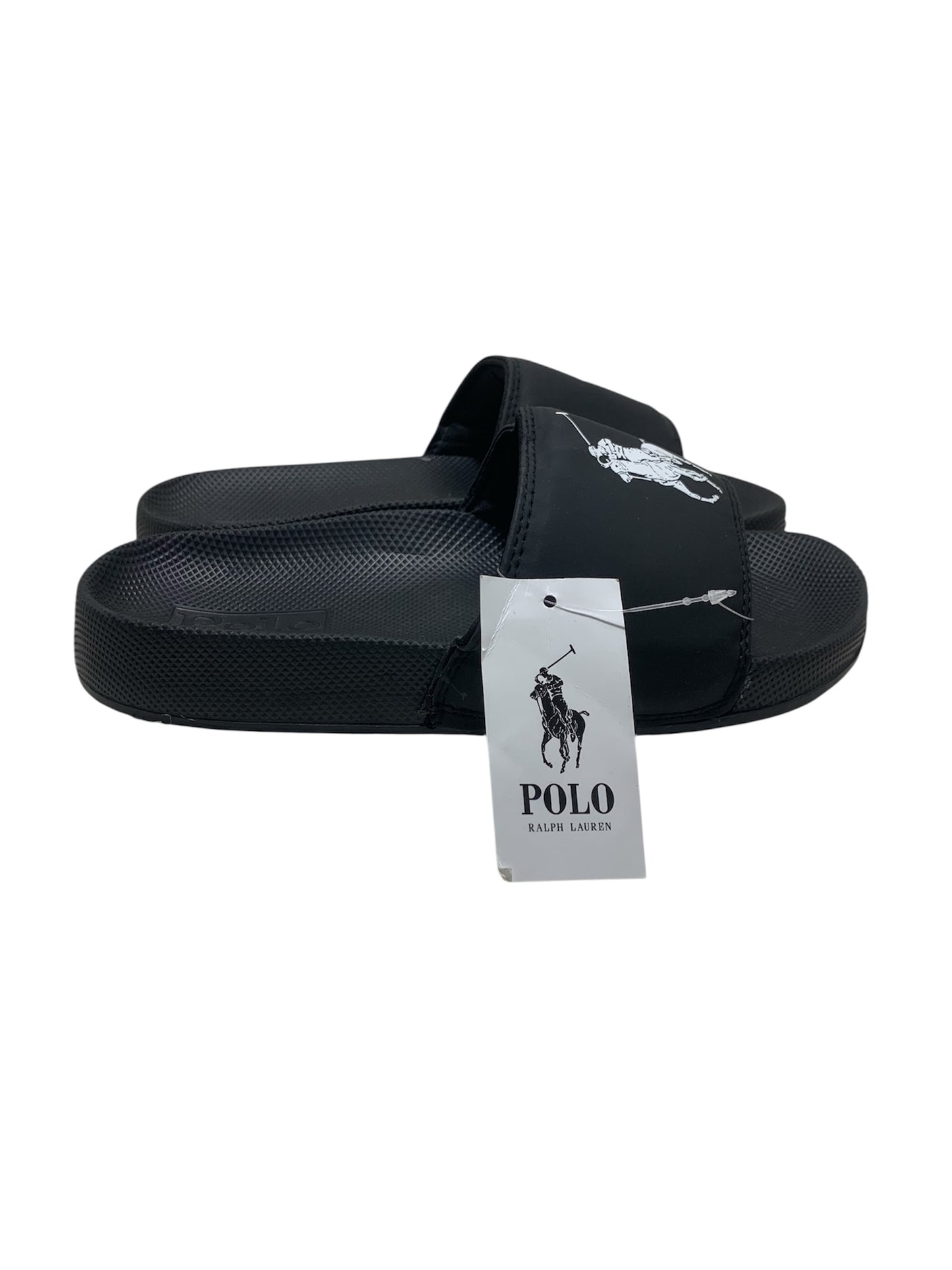 Polo Ralph Lauren White/Black Premium Slide