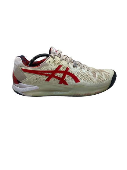 Asics Gel Resolution 8 LE Court Shoe 'White Classic Red'