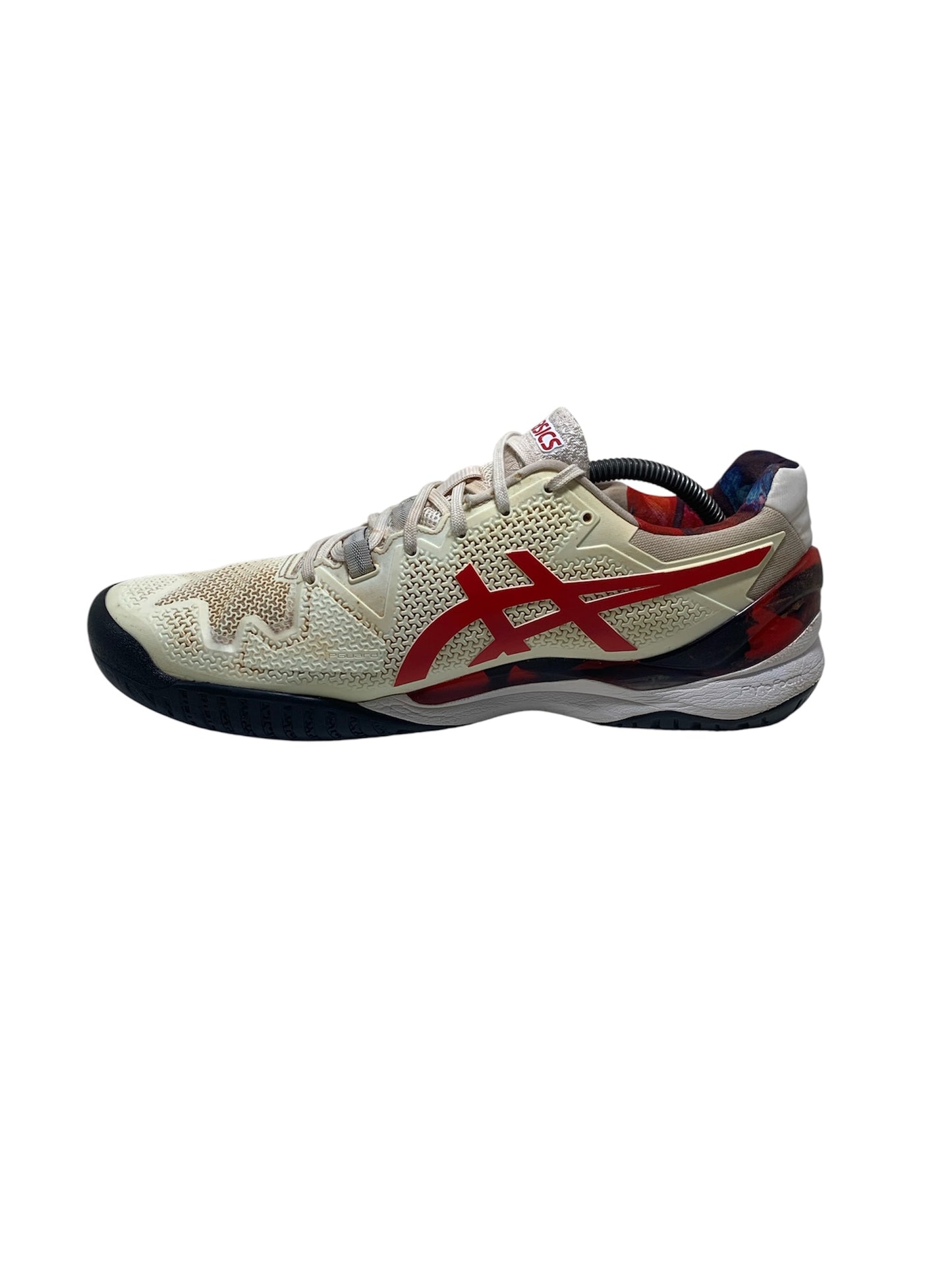 Asics Gel Resolution 8 LE Court Shoe 'White Classic Red'