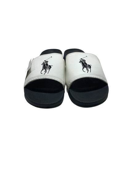 Polo Ralph Lauren Black/White Premium Slide