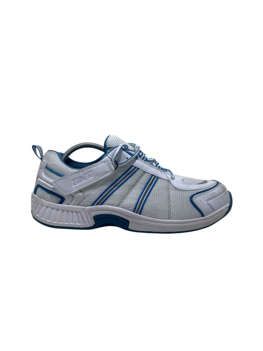 OrthoFeet Tahoe Blue/White Athletic Tie-Less