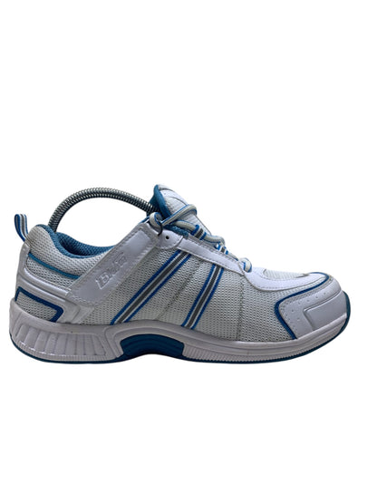 OrthoFeet Tahoe Blue/White Athletic Tie-Less
