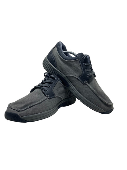 ORTHOFEET PORTO Canvas Oxford Walking Medicated Shoe
