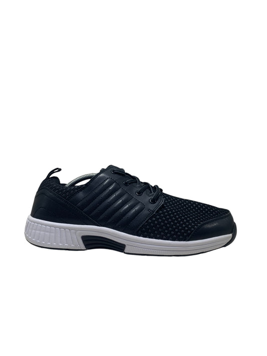 OrthoFeet Tacoma Bay Black Medicated Walking Shoe