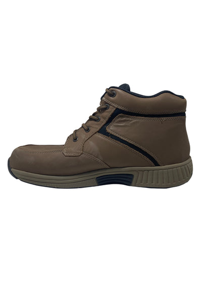 Orthofeet Highline Brown Leather Medicated Walking Shoe