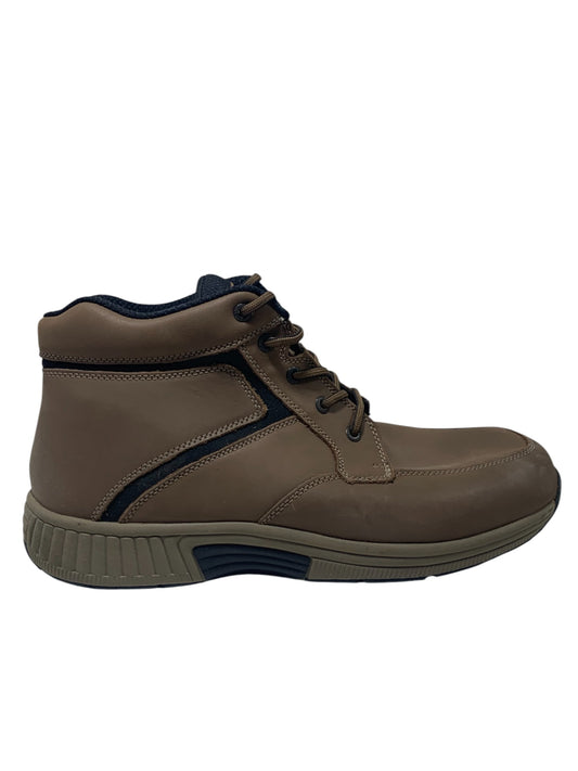 Orthofeet Highline Brown Leather Medicated Walking Shoe