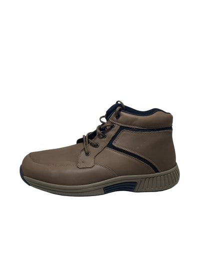 Orthofeet Highline Brown Leather Medicated Walking Shoe