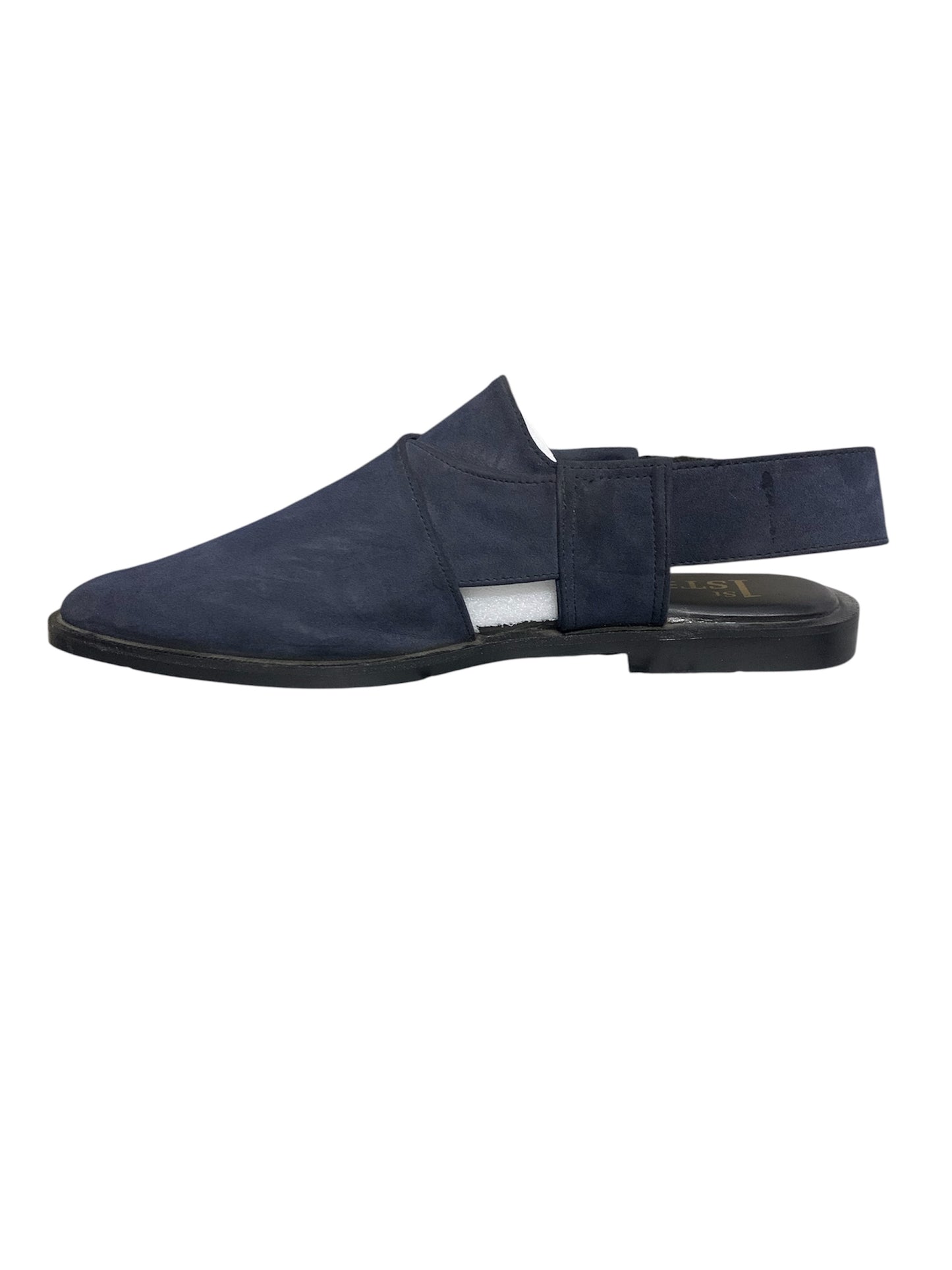 Step Comfort Blue Suede Sandal