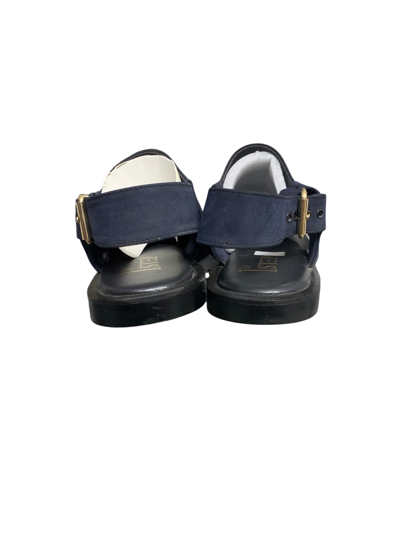 Step Comfort Blue Suede Sandal