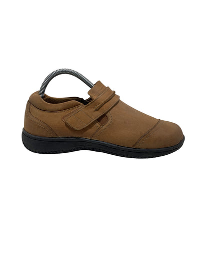 Orthofeet Brown Leather Slip On