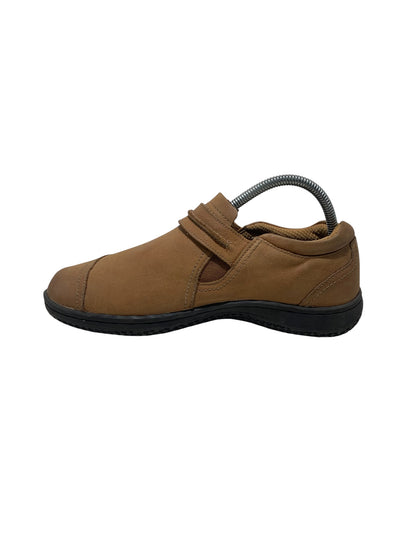 Orthofeet Brown Leather Slip On
