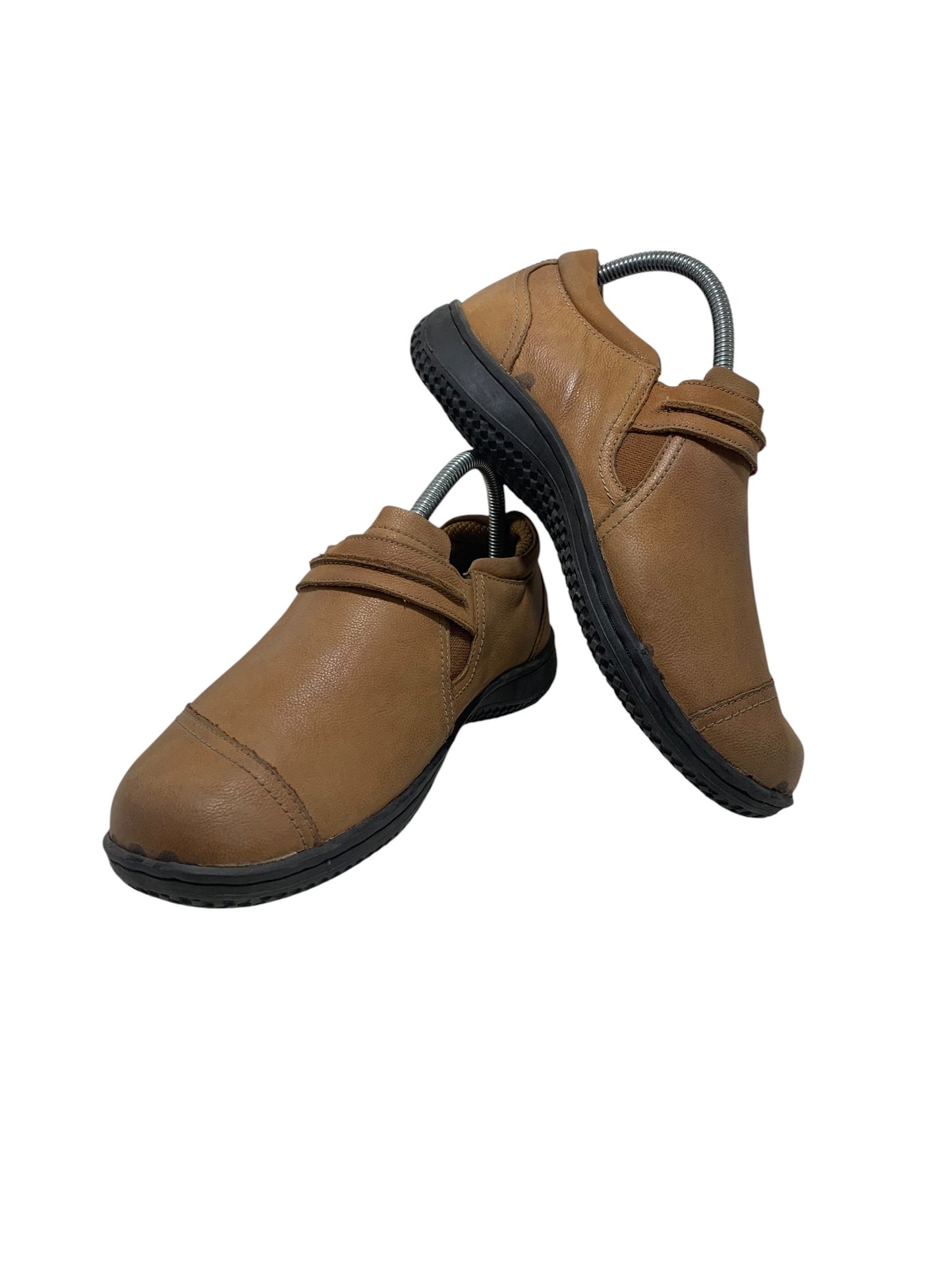 Orthofeet Brown Leather Slip On