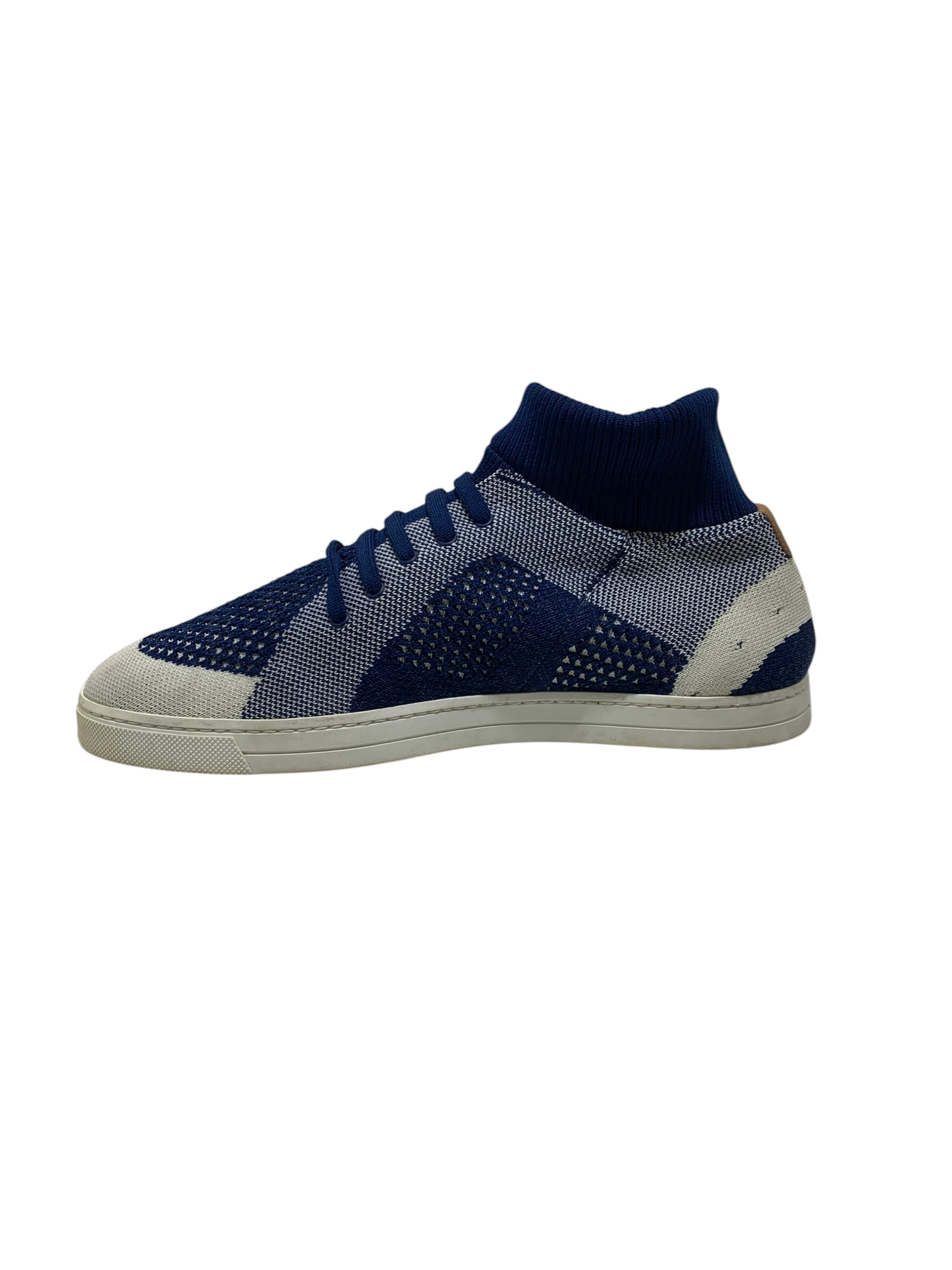 Fendi Blue Knit Fabric Sock Sneaker