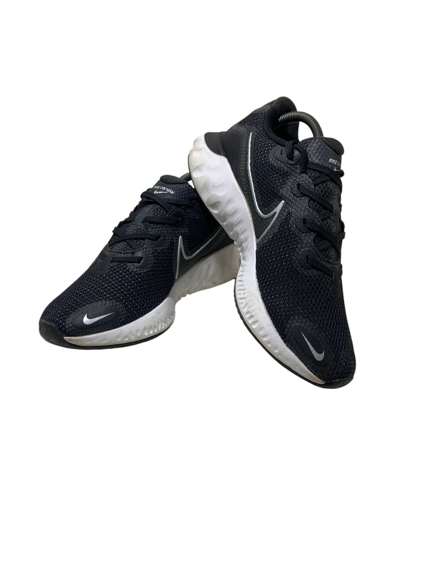 Nike Renew Run 'Black Metallic Silver'