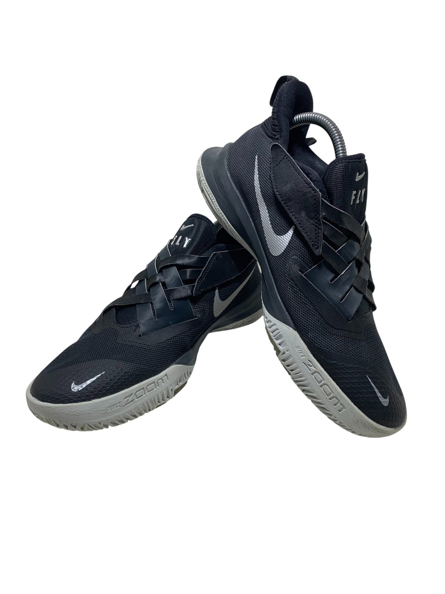 Nike Zoom Flight 2 Slip On 'Black Metallic Silver'