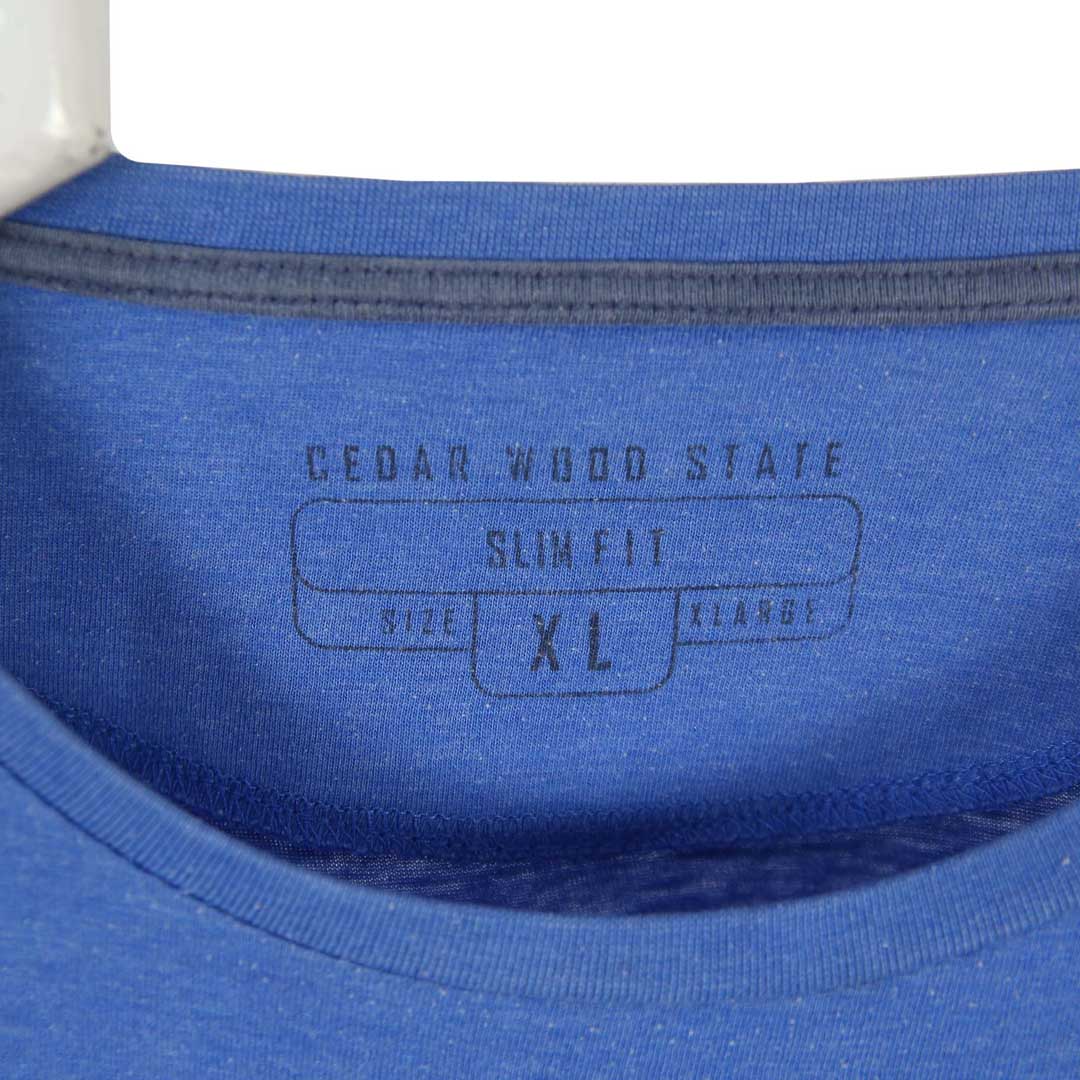 Classic Blue Mens Round Neck T-shirt