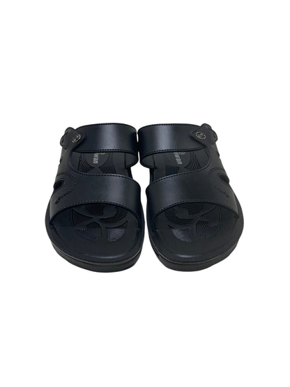 Classic Black Leather Slipper