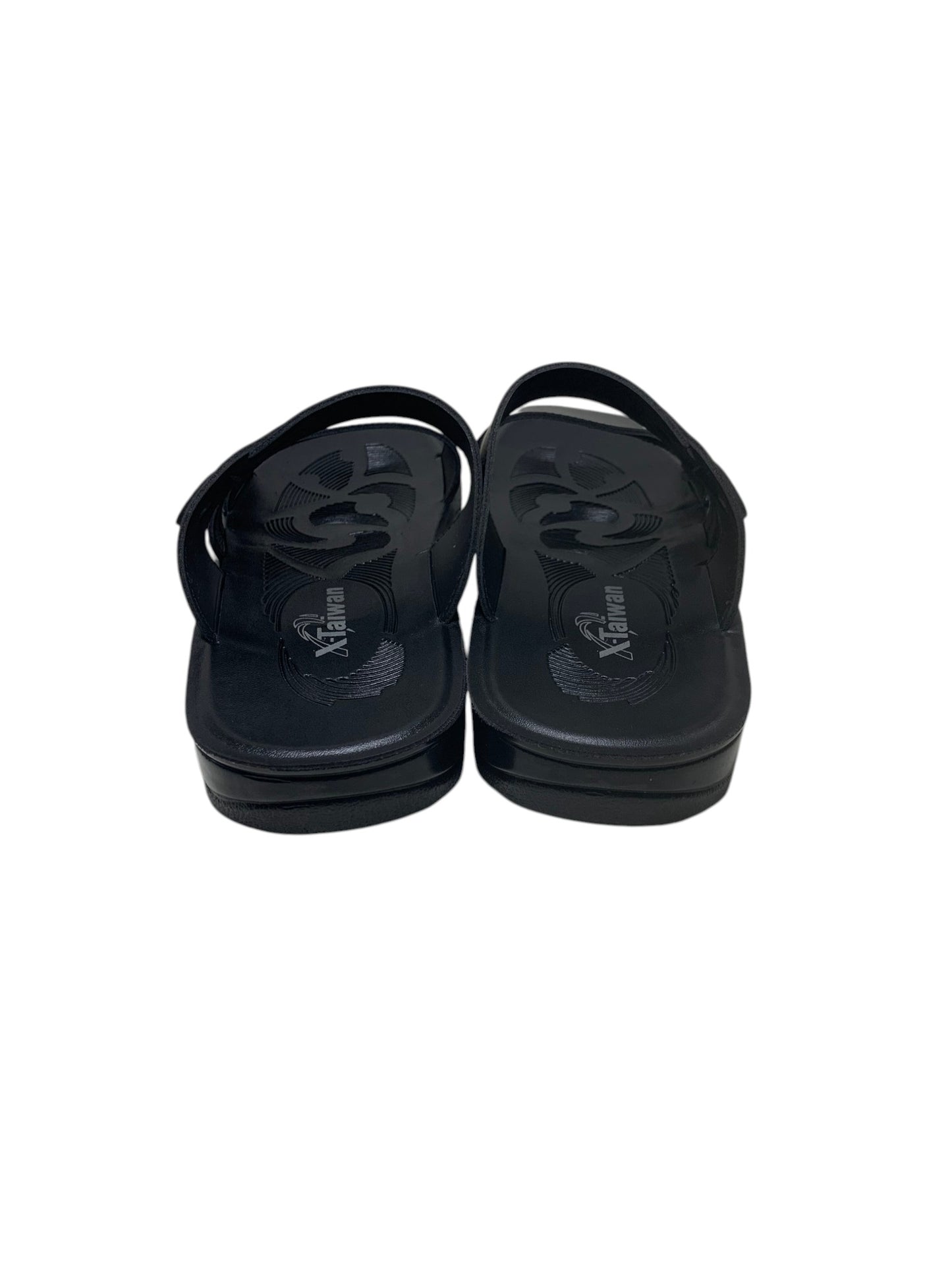 Classic Black Leather Slipper